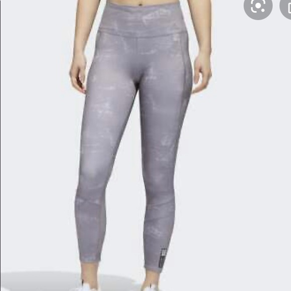 Adidas Sculpting 7/8 Tights in Color Marble Size L - Picture 2 of 4